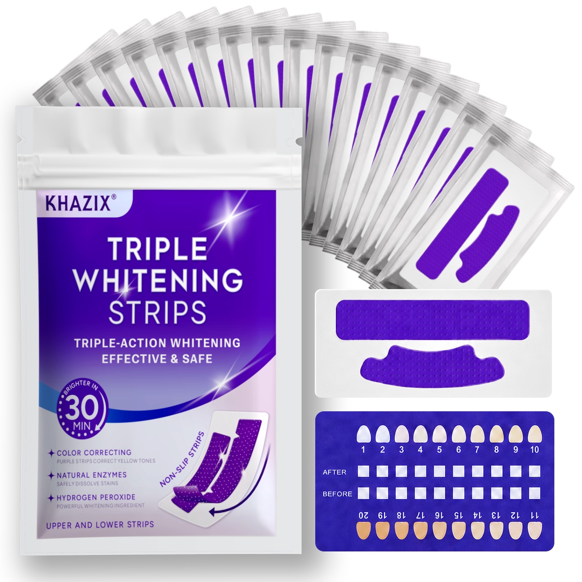 Teeth Whitening Kit - 7 Buah Strip Perawatan Gigi, Patch