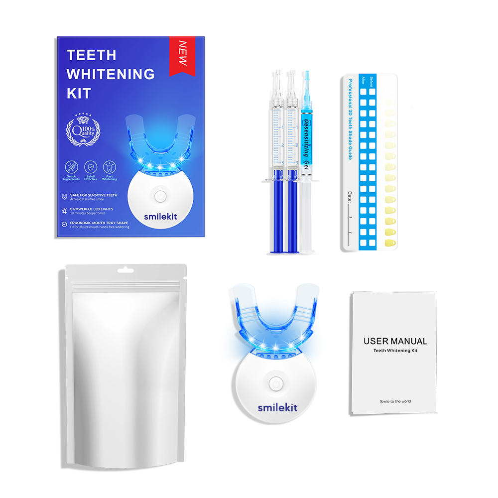 Kit pemutih gigi-5X lampu LED  - Teeth Whitening Kit ulasan dan harga