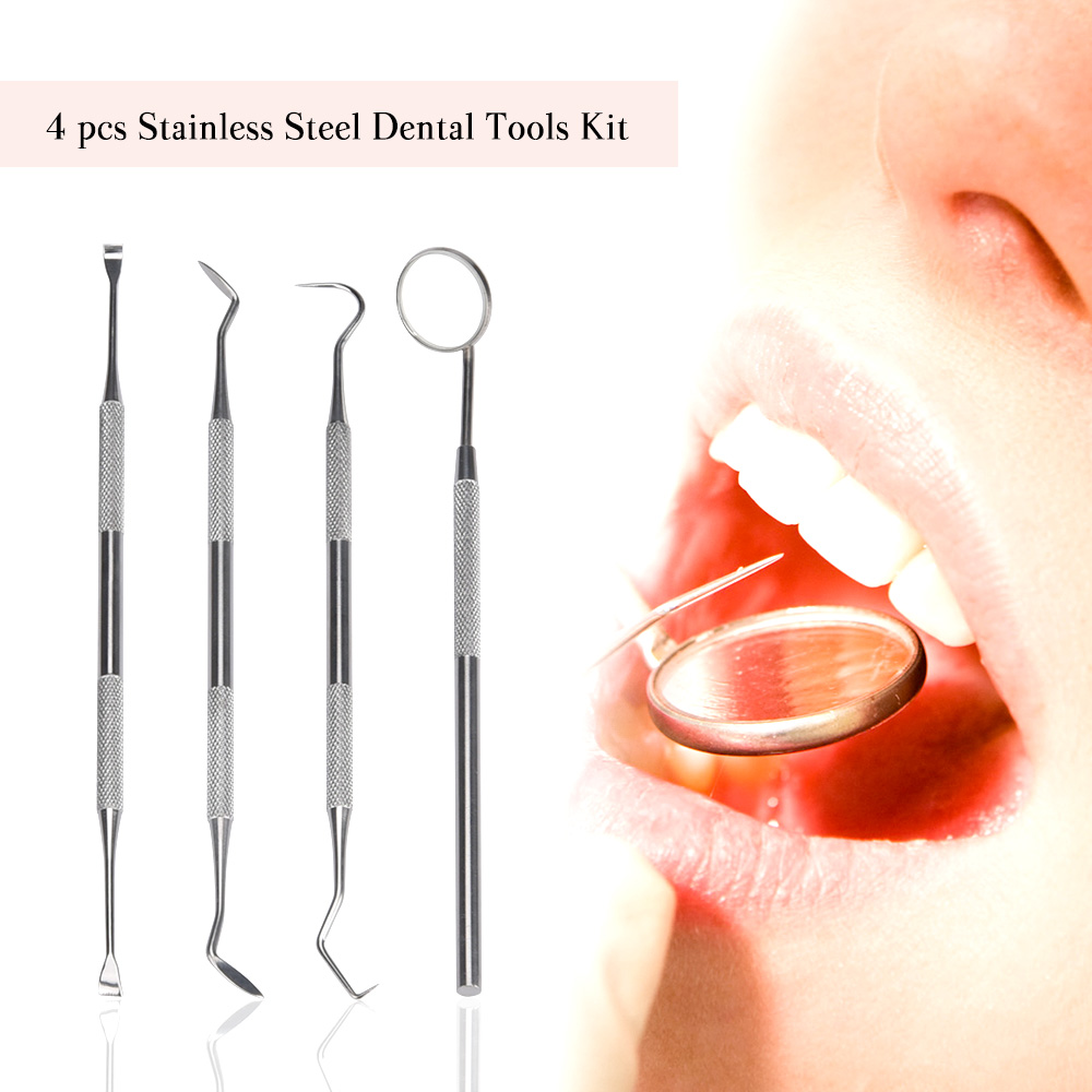 4 buah Set pengikis karang gig - Teeth Whitening Mouthwash ulasan dan harga