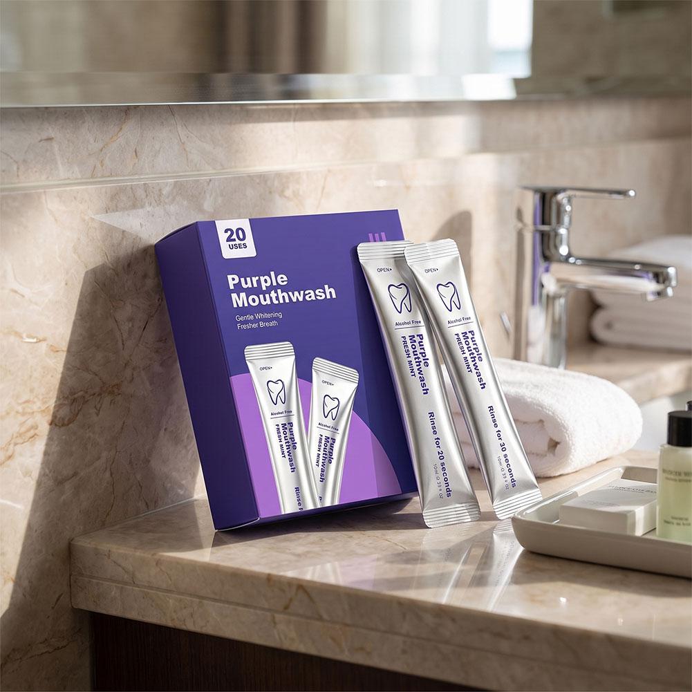 Obat Kumur Ungu untuk Membersi - Teeth Whitening Mouthwash ulasan dan harga