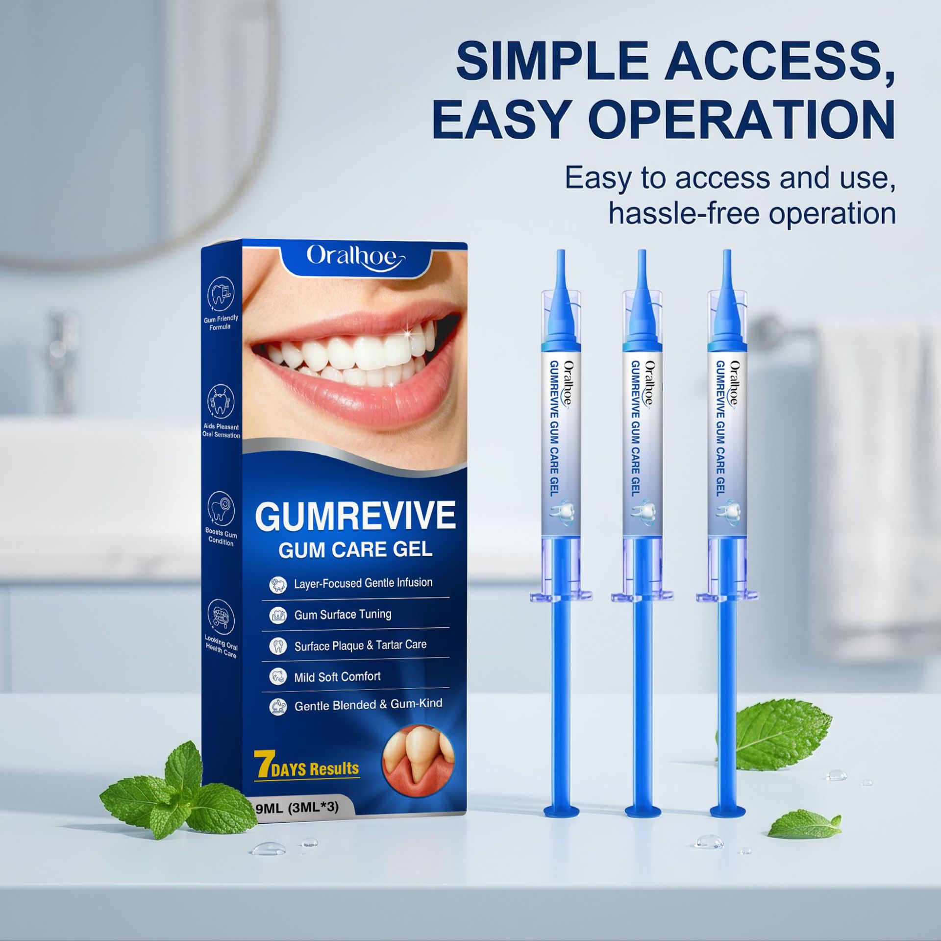 Gel Perawatan Mulut 3Pcs Kit S - Teeth Whitening Near Me ulasan dan harga